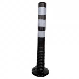 Słupek parkingowy blokujący T-FLEX | PCV, 75 cm, na stopie, elastyczny, uchylny